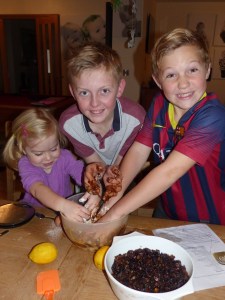 The boys and their little helper!