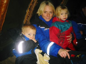 In a Lappish tent in 2006
