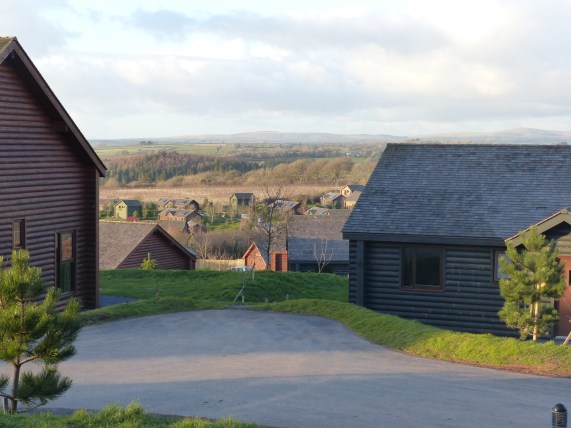 The view from our lodge in Preseli View 